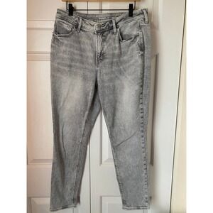 Old Navy Rockstar Super Skinny Jeans Women Size 12 Gray Wash High Rise Stretch